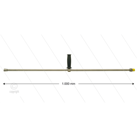 ST3600 Lanze - L=1000mm - gerade - Edelstahl - 1/2" AG x 1/4