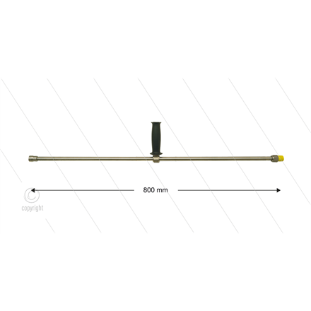 ST3600 Lanze - L=800mm - gerade - Edelstahl - 1/2" AG x 1/4"