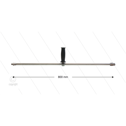 ST3600 Lanze - L=800mm - gerade - Edelstahl - 1/2" AG x 1/4"