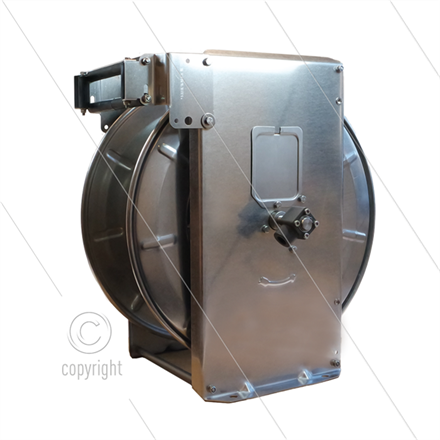 ST40/10/2e - Automatischer Schlauchaufroller - Edelstahl - max 300 Bar - Schlauchlänge