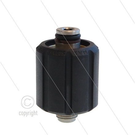 ST44 - Handverschraubung mit gleitlager - Messing - 400 Bar - M22x1,5 HV x 1/4" AG - Ø14mm