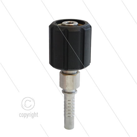 ST44 M22 x1,5 Handverschraubung mit Lager - Pressnippel NW08 (5/16") - Ø14mm - max 150°C