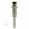 Stecknippel - Stahl - DN06 (1/4") - Ø10mm Pistolanschluss mit 1Ø8,0mm scheibe