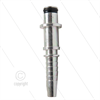 Stecknippel - Stahl - DN08 (5/16") - Ø10mm Pistolanschluss mit Ø15,5mm scheibe