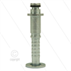 Stecknippel - Stahl - DN08 (5/16") - Ø10mm Pistolanschluss mit Ø21,0mm scheibe