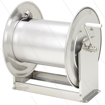 STKi2-50/24 - Schlauchaufroller Edelstahl - 100 Bar - Schlauch: 1" 43m - Anschluss: 2 x 1"