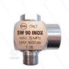 SW90 - Winkeldrehgelenk - Edelstahl - 350 Bar - 80 l/min - max 90°C - 1/2" AG x 1/2" IG