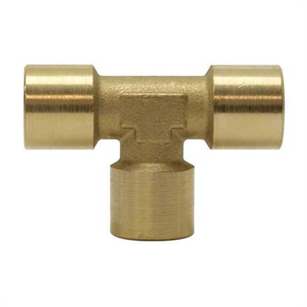 T-Stück 1/4"IG Messing 150 bar Länge: 51 mm Höhe: 25 mm