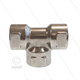T-Stück - Edelstahl - 3 x 1/2" IG BSP - 600 Bar
