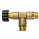 T-Stück M22x1,5AG : M22x1,5AG : M22x1,5IG Messing 350 bar