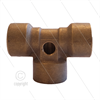 T-Stück - Messing - 300 Bar - 3 x 3/8" IG + 1 x 1/8" IG