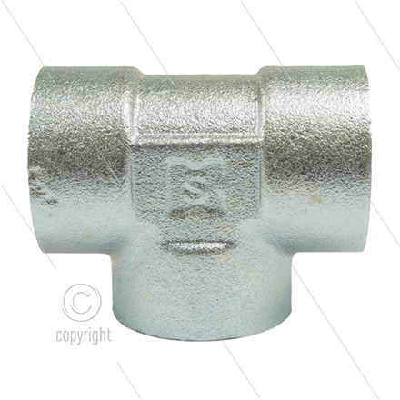 T-Stück Stahl - 3 x 3/4" IG - BSP