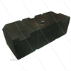 Tank - 115 Liter - Kunststoff - Schwarz - mit flachem Boden - 1 Deckel - LxBxH= 1000 x 400