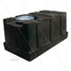 Tank - 275 Liter - Kunststoff - Schwarz - mit flachem Boden - 2 Deckel - LxBxH= 1100 x 600