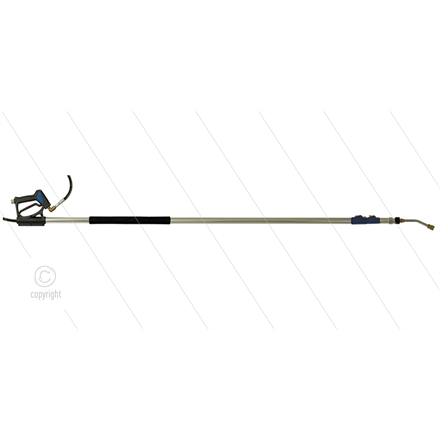 Teleskoplanze - 250 Bar - 2,5 bis 6,4 meter -Aluminium - 3/8" IG x 1/4" IG Schnellkupplung