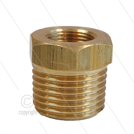 Thermostat Adapter - Messing - 1/2" AG BSPT x M14x1 IG - für 260320