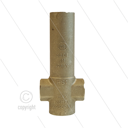 Thermostat Adapter PS1 - Messing - 1/2" IG unten - 3 x 3/8" IG - 280 Bar - max 160°C - L=1