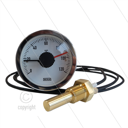 Thermostat einstellbar - SC15 - 0 bis100°C - capillair L=4000mm - Fühler 3/8" AG - 250V -