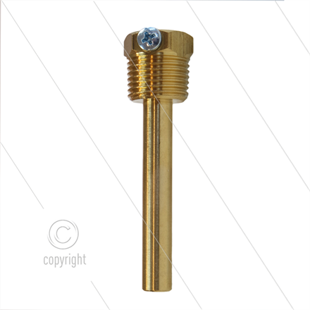 Thermostat Tauchrohr - Messing - 1/2" AG BSPT - 7x90mm - für 260321