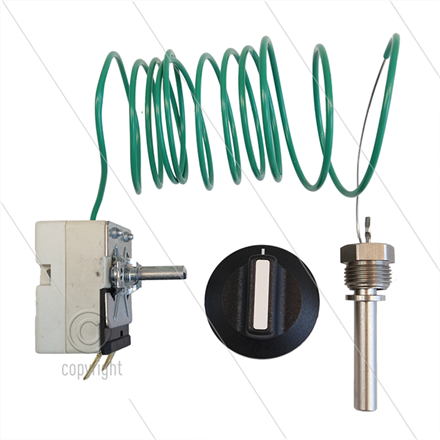 Thermostat - Typ EGO 55.13029.120 - 30 bis150°C - Capilair 1520mm - Fühler: Ø8mm L=45mm -