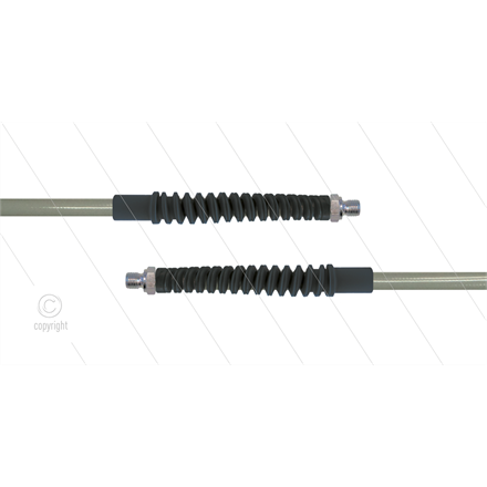 Titan-Slide grau HD-Schlauch NW 06 - 4,0m - 2 x 1/4" AGR - 2 x SKS schwarz - 300 Bar