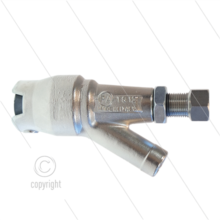 TS12 - Sandstrahlkopf - 500 Bar - 80 l/min -max 90°C - Eingang 1/4" IG - ohne Düse 1/4" AG