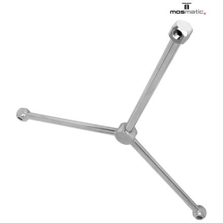 Turbokreisel-Arm 250bar w-fest-11° INOX TKA-3w3 ø350 G3/8"F 3x1/8"NF