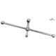 Turbokreisel-Arm 250bar w-fest-11° INOX TKA-4w5 ø200/200 G3/8"F 5x1/4"NF