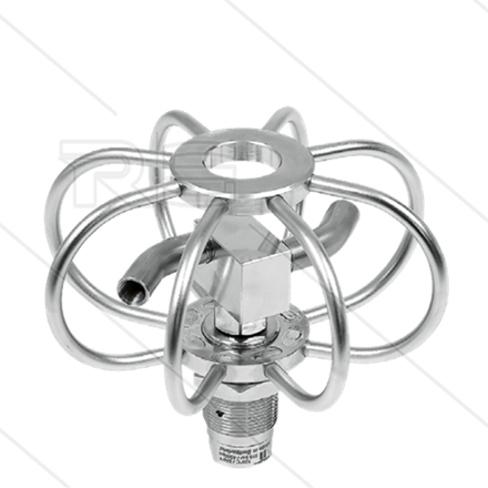 TYR-2f - Rohrreiniger - Ø150mm - Edelstahl - 275 Bar - max 120°C - 2 feste Rotorarme