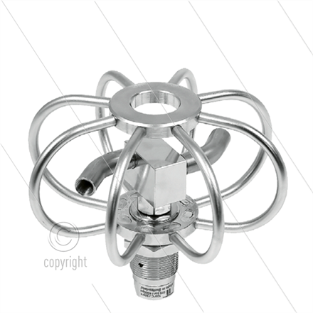 TYR-2f - Rohrreiniger - Ø500mm - Edelstahl - 275 Bar - max 120°C - 2 feste Rotorarme