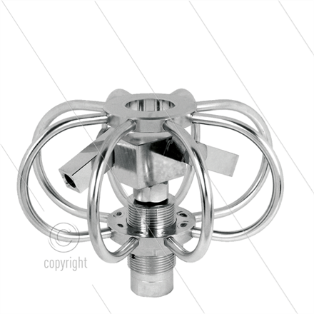TYR-2s - Rohrreiniger - Ø400mm - Edelstahl - 275 Bar - max 120°C- 2 einstellbare Rotorarme