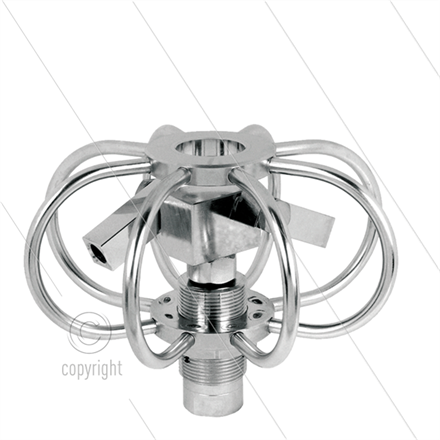 TYR-2s - Rohrreiniger - Ø75mm - Edelstahl - 275 Bar - max 120°C - 2 einstellbare Rotorarme
