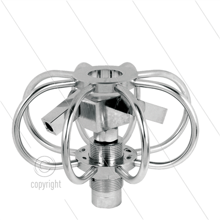 TYR-3s - Rohrreiniger - Ø600mm - Edelstahl - 275 Bar - max 120°C- 2 einstellbare Rotorarme