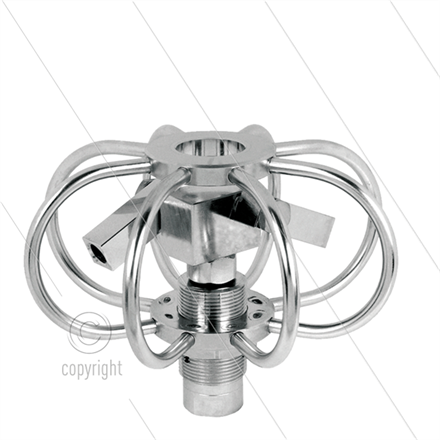 TYR-3s - Rohrreiniger - Ø75mm - Edelstahl - 275 Bar - max 120°C - 2 einstellbare Rotorarme