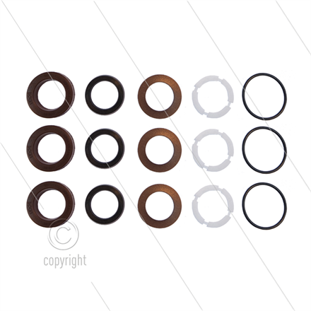 Udor Kit 8 - Manschettensatz für 3 Plunger Ø18mm - Serie PN