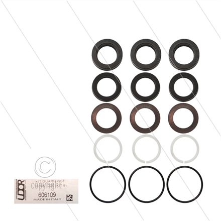 Udor Kit 9 - Manschettensatz für 3 Plunger Ø20mm - Serie GKC (21/35 S)