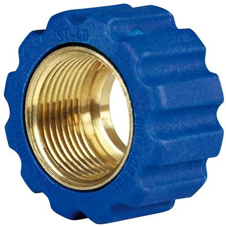 Überwurfmutter 1/2" 16,4 mm Blau Messing