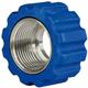 Überwurfmutter 22x1,5 16,4 mm Blau Edelstahl  für Waschgerätenippel