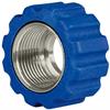 Überwurfmutter 22x1,5 16,4 mm Blau Edelstahl  für Waschgerätenippel