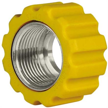 Überwurfmutter 22x1,5 16,4 mm Gelb Edelstahl  für Waschgerätenippel