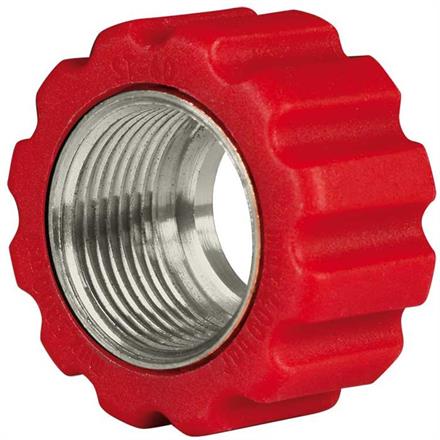 Überwurfmutter 22x1,5 16,4 mm Rot Edelstahl  für Waschgerätenippel