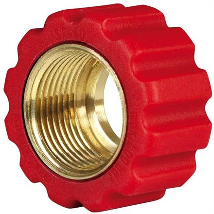 Überwurfmutter 22x1,5 16,4 mm Rot Messing  für Waschgerätenippel