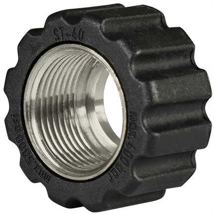 Überwurfmutter 22x1,5 16,4 mm Schwarz Edelstahl  für Waschgerätepressnippel