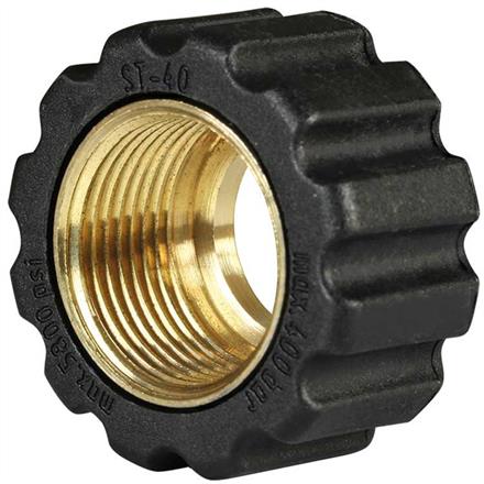 Überwurfmutter 22x1,5 16,4 mm Schwarz Messing  für Waschgerätenippel