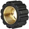 Überwurfmutter 22x1,5 16,4 mm Schwarz Messing  für Waschgerätenippel