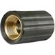 Überwurfmutter 22x1,5 17,3 mm schwarz Messing  für Waschgerätenippel
