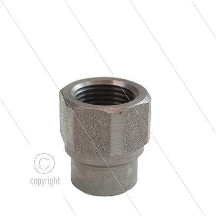 Verloopsok rvs - 3/8"bi x 1/4"bi