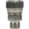 Verschraubung 3/8"AG:1/2"IG Stahl verzinkt 350 bar Länge: 44 mm