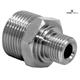 Verschraubung-Quick, INOX, 500bar VER-QVS-09 M22x1,5-M G3/8"M L=32 SW22