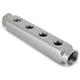 Verteilerleiste 2xG 1" - 4xG 1/2", Edelstahl Outlets one-side